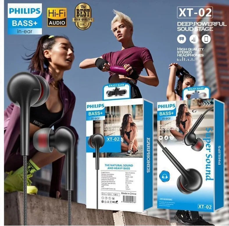 Hf Philips XT-02 Suara Kencang , Bass & Jernih