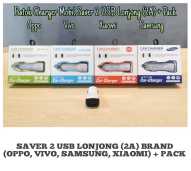 SAVER ADAPTOR BRANDED 2A(2 USB)